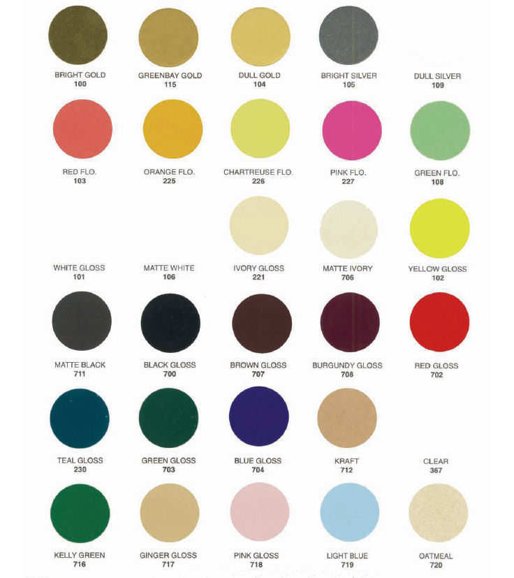 Label Material Colors